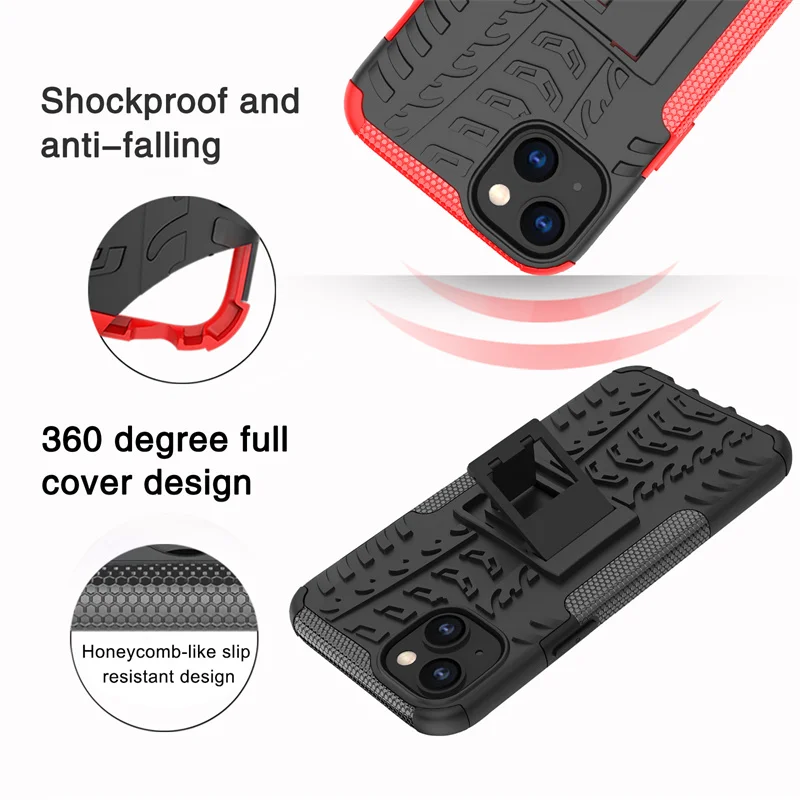 For iphone 14 Max Case For iphone 14 Max Cover Coque Holder Shockproof Armor Protective Phone Bumper For iphone 14 Max