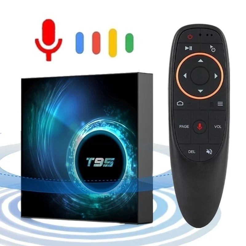 

2022 Latest T95 Smart Tv Box Android 10.0 6k 2.4g & 5g Wifi 3D Voice16g 32gb 64gb 4k Quad Core Set-Top Box Media Player Genuine