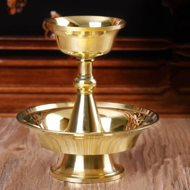 

11cm Thickening Solid Exquisite Pure Copper Buddhist Suppliers Sacrificed Bowels,Temple Putting Decorate Cups Sets