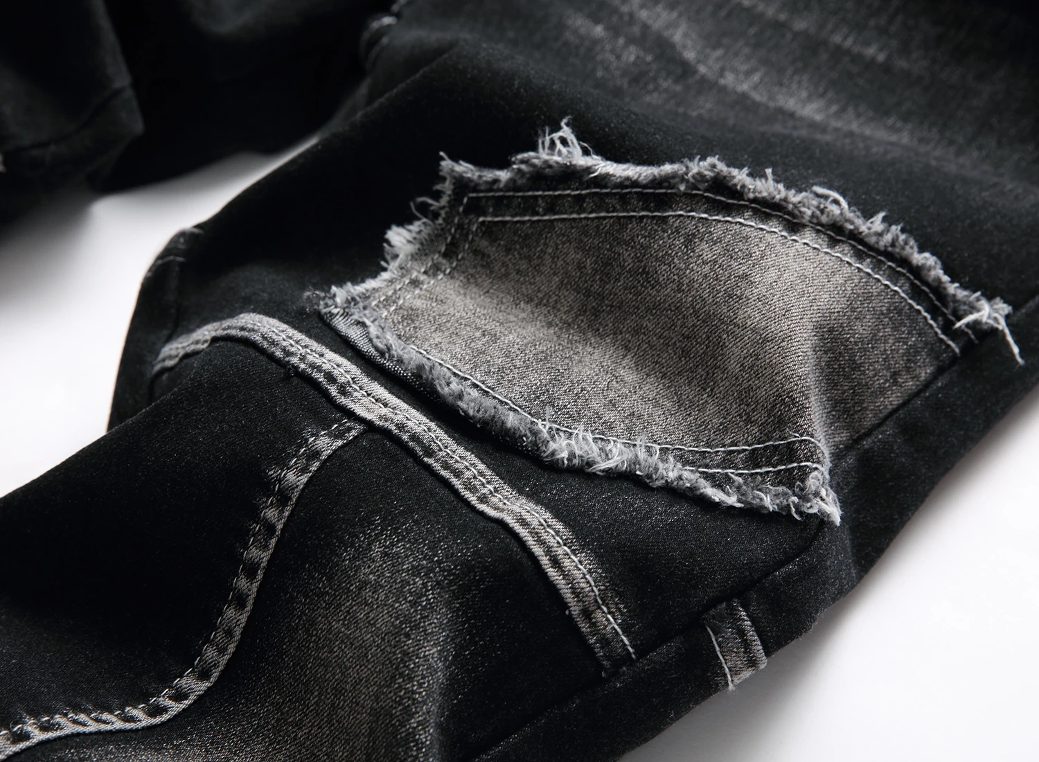 New Men's Jeans Street Wear Jeans Pants Trend Straight Pants Men Casual Plain Color Bicycle Simple Design Bicycle Slim Jeans Men