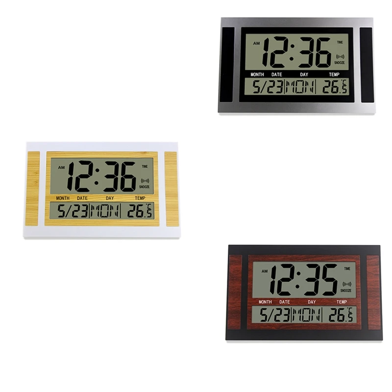 Цифровые настенные часы с ЖК-дисплеем настольные большим количеством часов