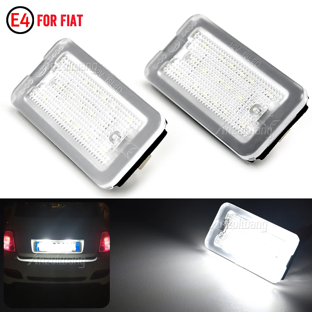 

2x LED LICENSE NUMBER PLATE LIGHT For FIAT 500 / C ABARTH CANBUS TARGA 51800482