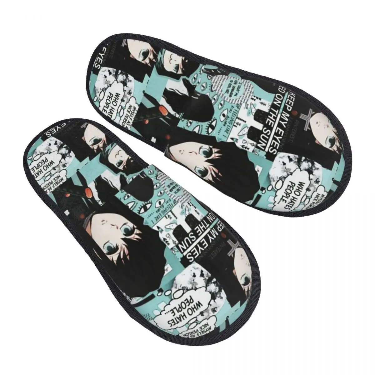 

Тапочки для гостей из аниме «рассекающий демонов» для ванной, женские домашние тапочки Muichiro Tokito Kimetsu No Yaiba с индивидуальным принтом