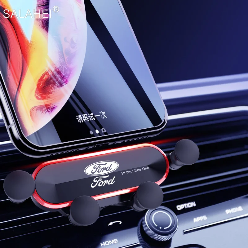 

1PC Gravity Car Phone Holder Mount Mobile Phone Stand For Ford Focus Fiesta Ranger Mondeo Escort Falcon Flex S-MAX Kuga Mustang