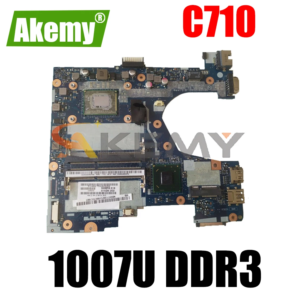 

AKEMY Q1VZC LA-8943P NBSH711002 NB.SH711.002 For acer Chromebook C710 laptop motherboard SR109 Celeron 1007U DDR3