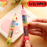 20 colors crayons creative kawaii colored graffiti pen students stationery gifts for kids painting wax pencil 1 3 pieces