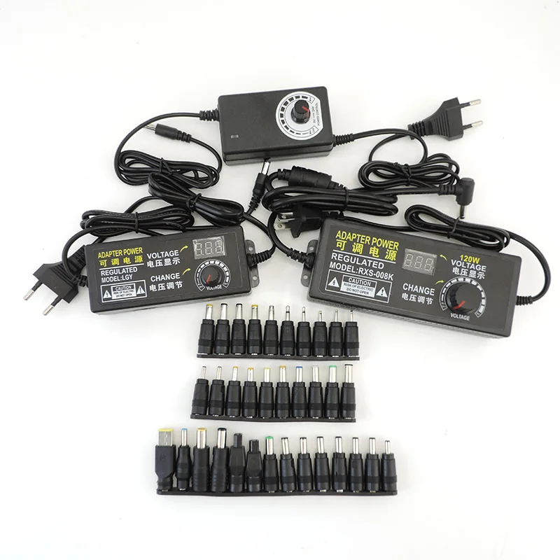 

Регулируемый универсальный адаптер напряжения переменного тока в постоянный ток 3-12 в 3-24 в 9-24 в Регулируемый источник питания 1 А 2 А 3 А