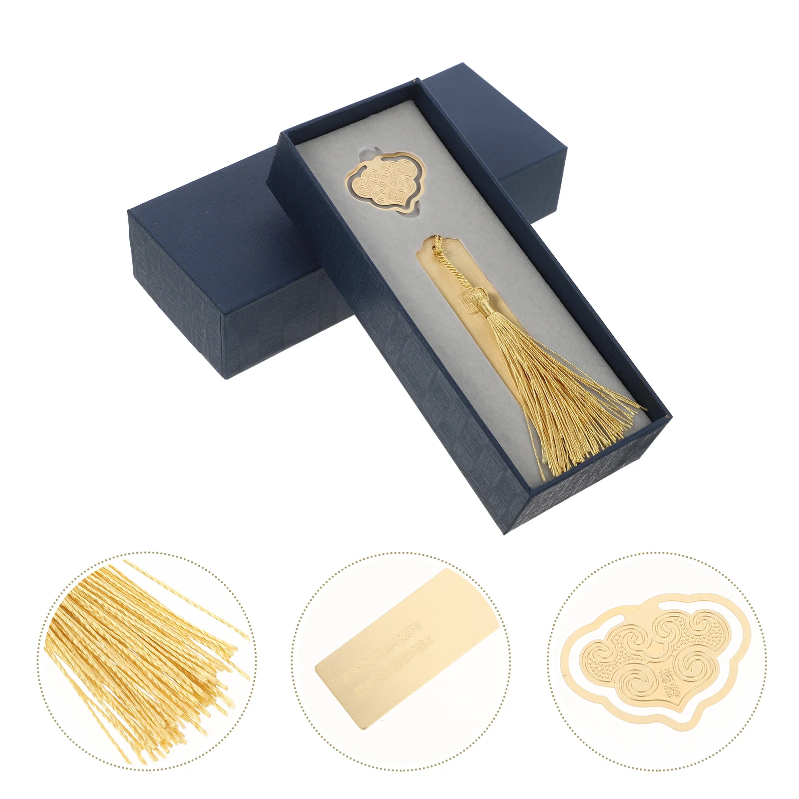

Chinese Style Ruyi Bookmarker Exquisite Brass Metal Delicate Souvenir Gift