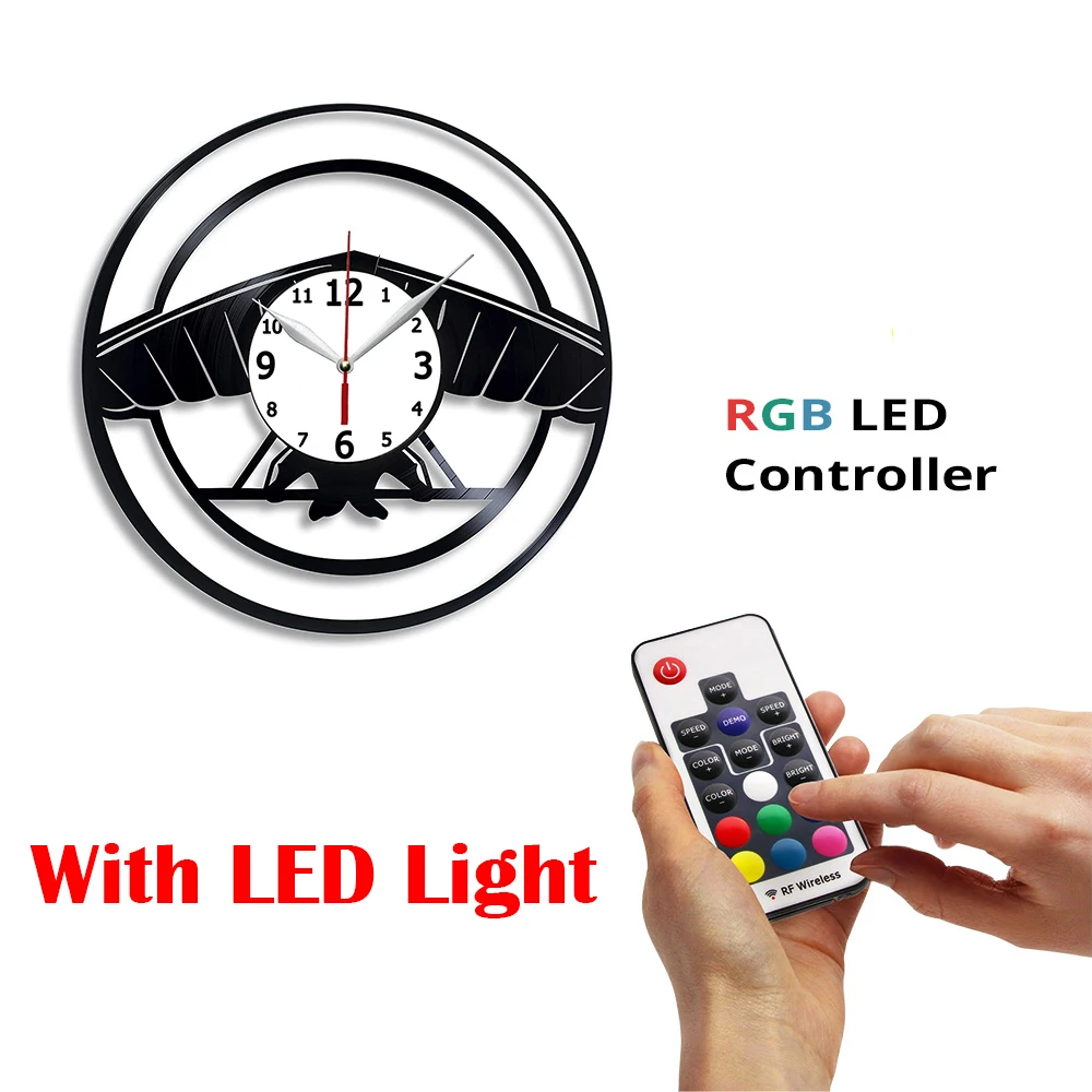 

Виниловая пластина ручной работы 12 'скользящие спортивные настенные часы, wingsuiting Art, парашютный подарок любимым