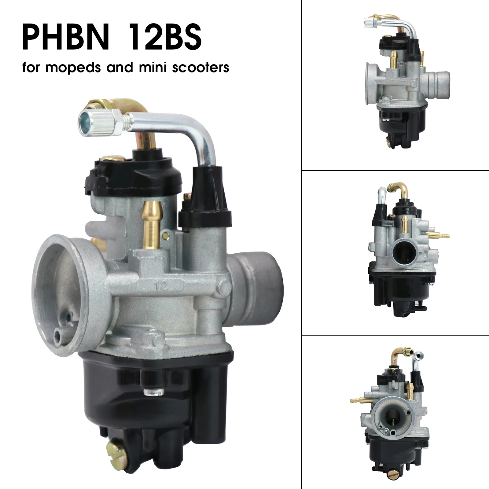 Фото Карбюратор Alconstar Dellorto PHBN 12GS R3069, подходит для 2-тактного квадроцикла 50 куб.см, для APRILIA Amico BENELLI №1