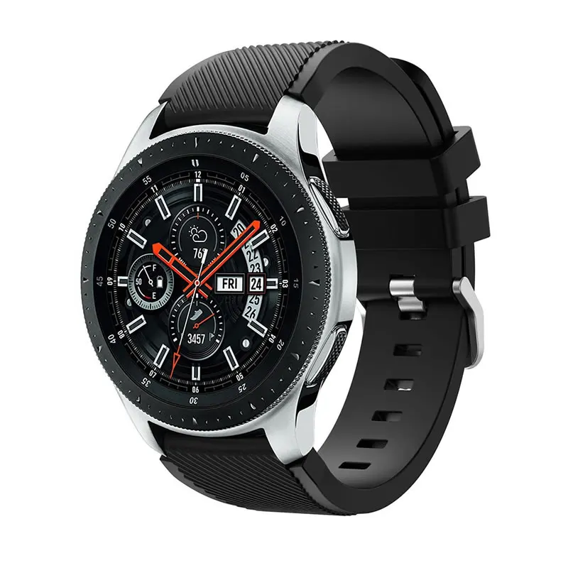 

22mm Strap for Samsung Galaxy Watch band 4/Classic/46mm/42mm/Active 2 Gear s3/S2 Silicone Bracelet Huawei GT/2/GT2/3 Pro Band