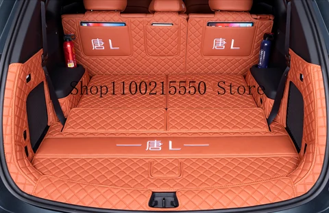 Для BYD TANG L DM/EV 2025 2026 кожаный автомобильный коврик для багажника, подушка багажника, коврик для багажника, лоток для заднего багажника, чехол для багажа, защита