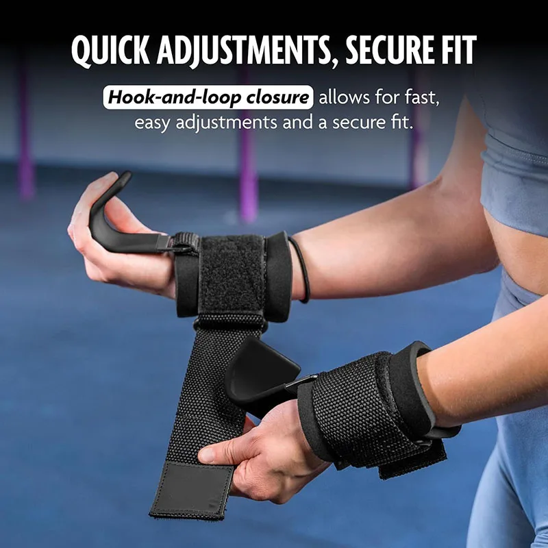 Крючки для тяжелой атлетики подъемные запястья тяжелые крючки упражнения