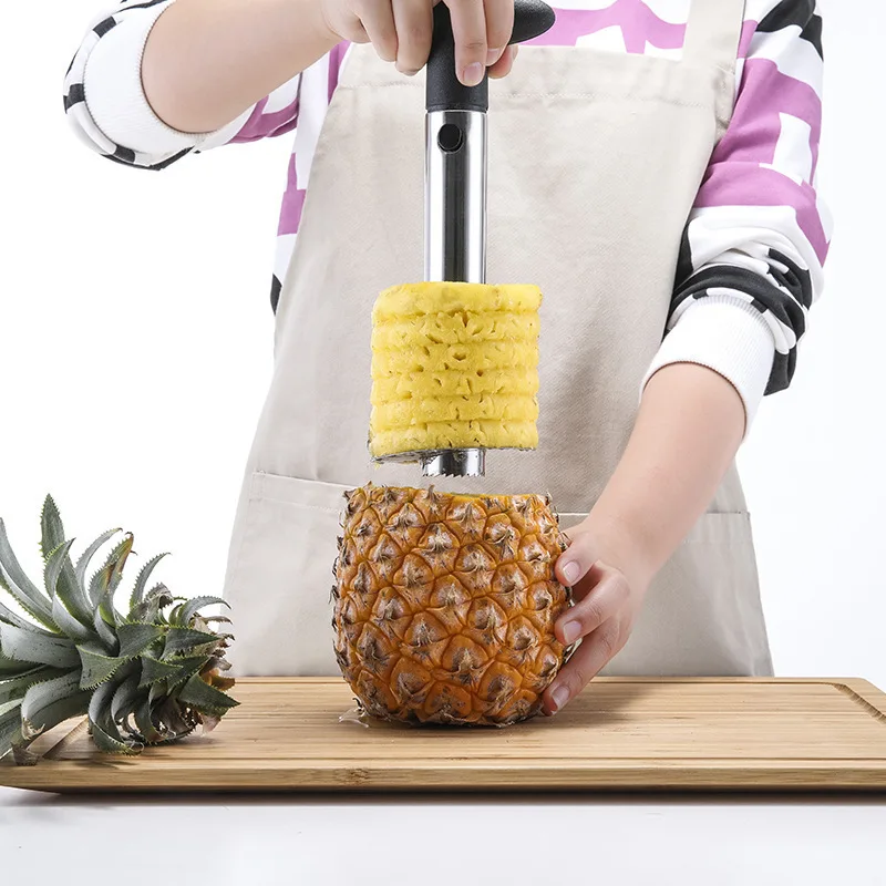 

Kitchen Gargets Stainless Steel Pineapple Peeler Pineapple Corer Slicer Peeler Cutter Kitchen Tools