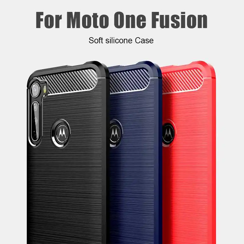 

Nonmeio Shockproof Soft Case For Motorola One Fusion Plus Phone Case Cover