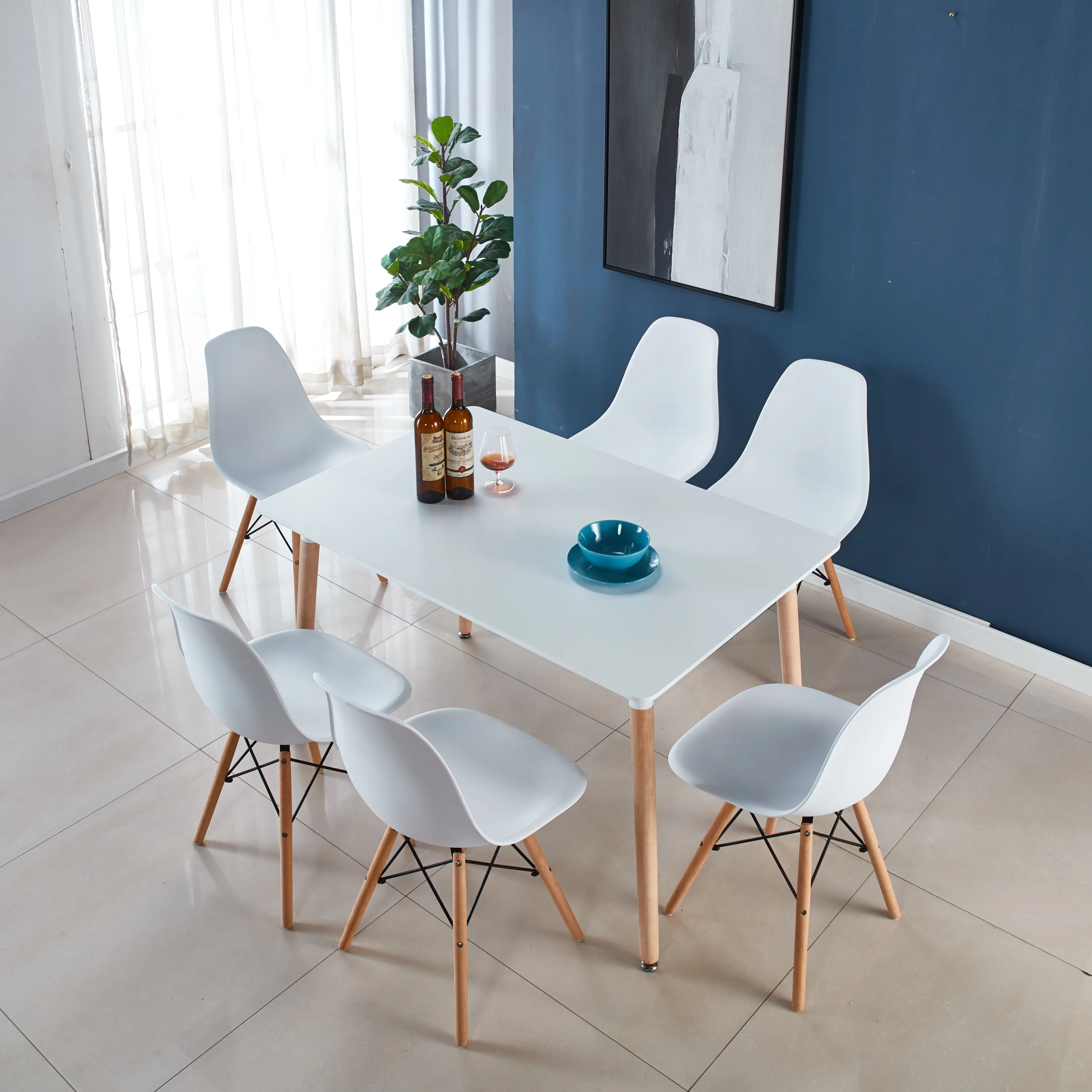 

1+6 table and chair set,dining room,office,7piece dining set,kitchen set,