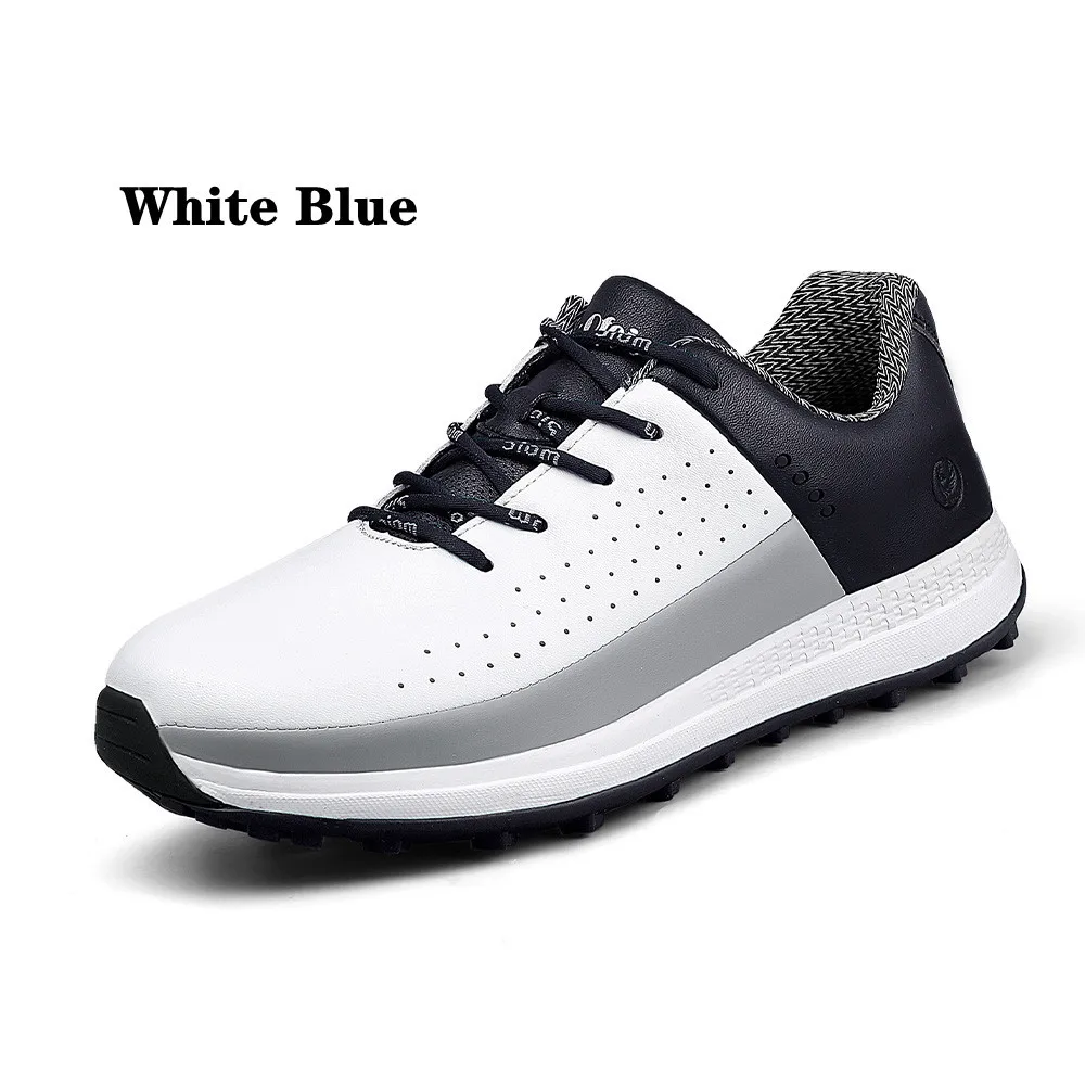 New Brand Leather Men's Golf Shoes Waterproof Non-slip Outdoor Leisure Sports Golf Training Shoes Spikeless Golf Shoes for Men