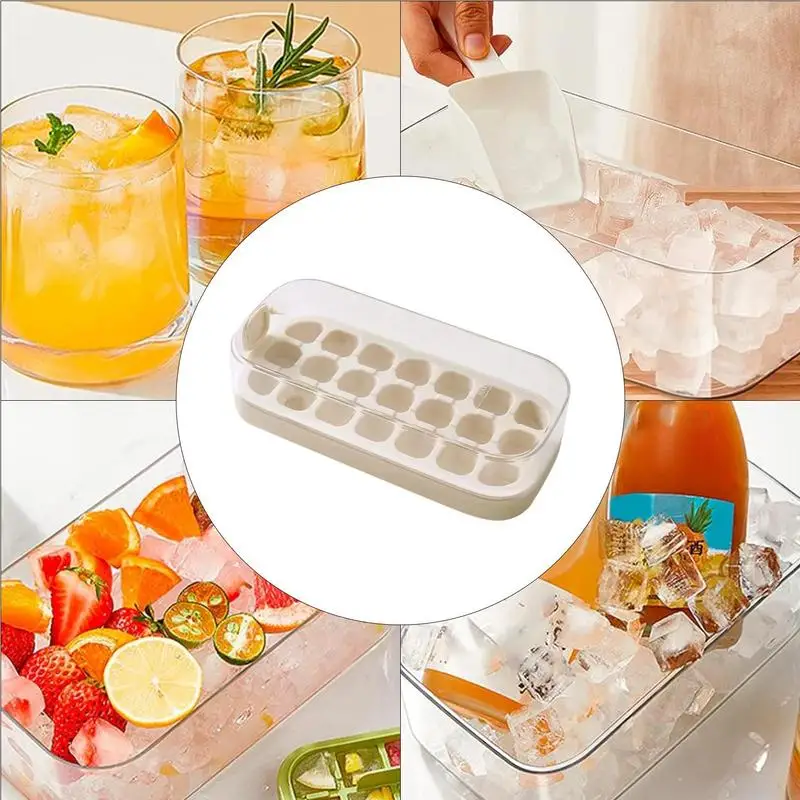 Поднос для льда многоразовый легко отжимаемый без прикосновения 21 шт.