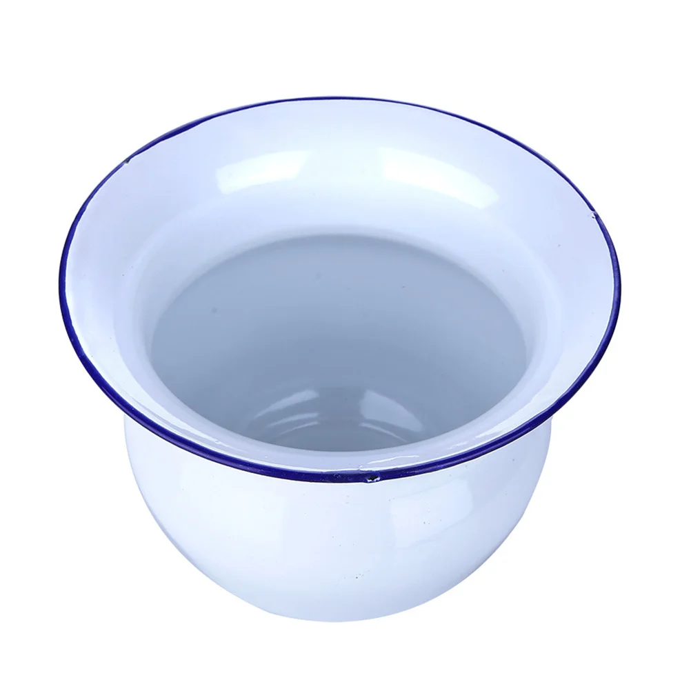 

Urinal Pot Portable Chamber Bottle Urine Bucket Spittoon Flower Enamel Emergency Container Pee Travel Pots Potty Bedpan Metal