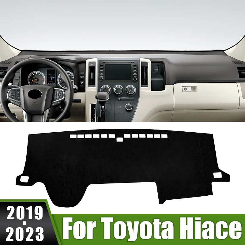 

For Toyota Hiace H300 GranAce Commuter Majesty 2019 2020 2021 2022 2023 Car Dashboard Cover Anti-UV Case Avoid Light Pad Carpets