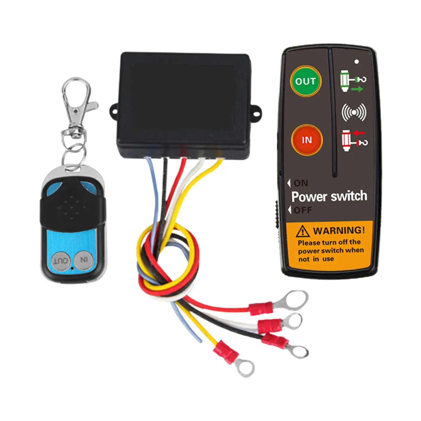 

Wireless Winch Remote Control Kit Assembly Convenient Installation Replacement Accessories for Trailer SUV Truck ATV Car