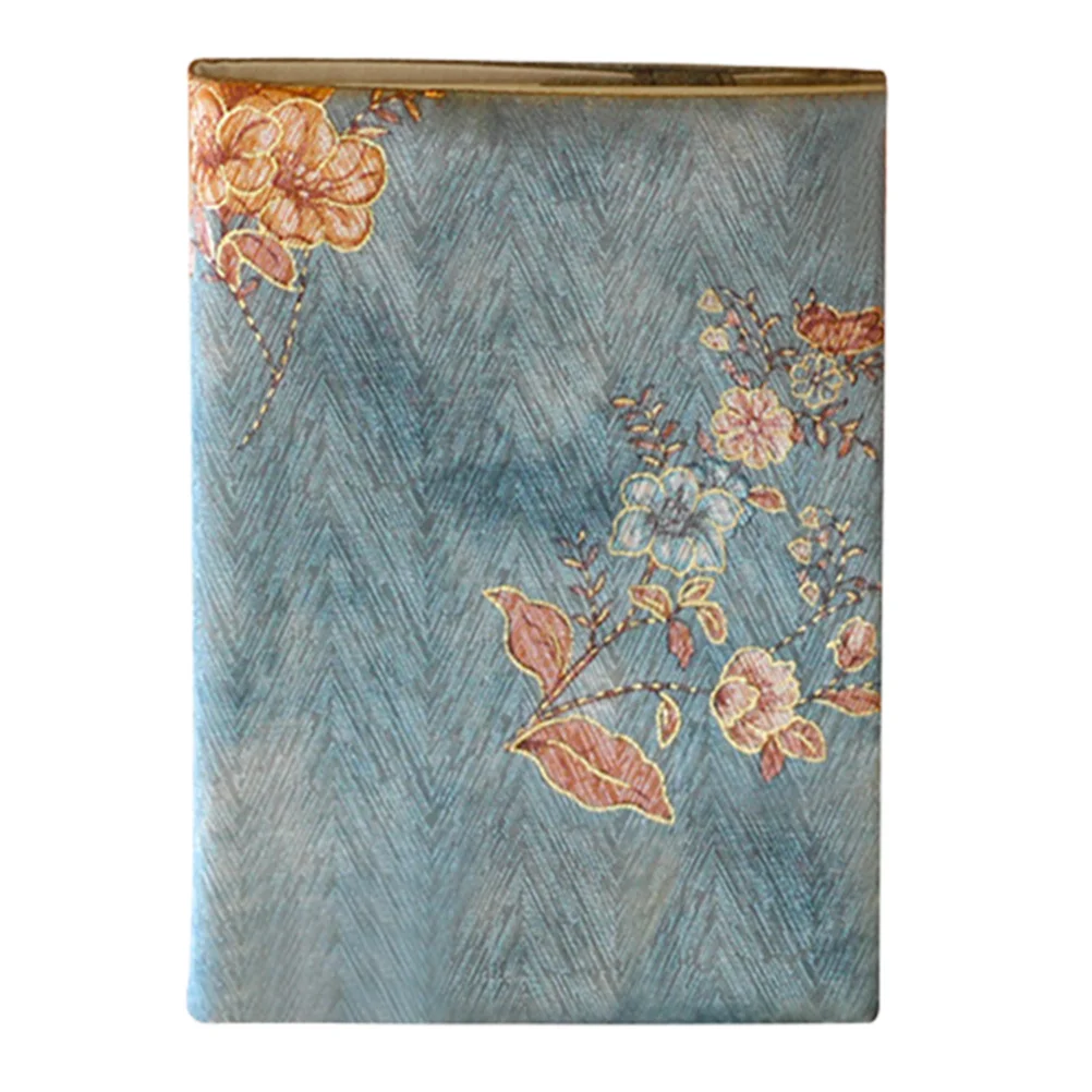 

Book Cover Notebook Sleeve Protector A5 Adjustable Hardback Scrapbook Gold Journal Clear Stamping Planner Cloth Cotton Size