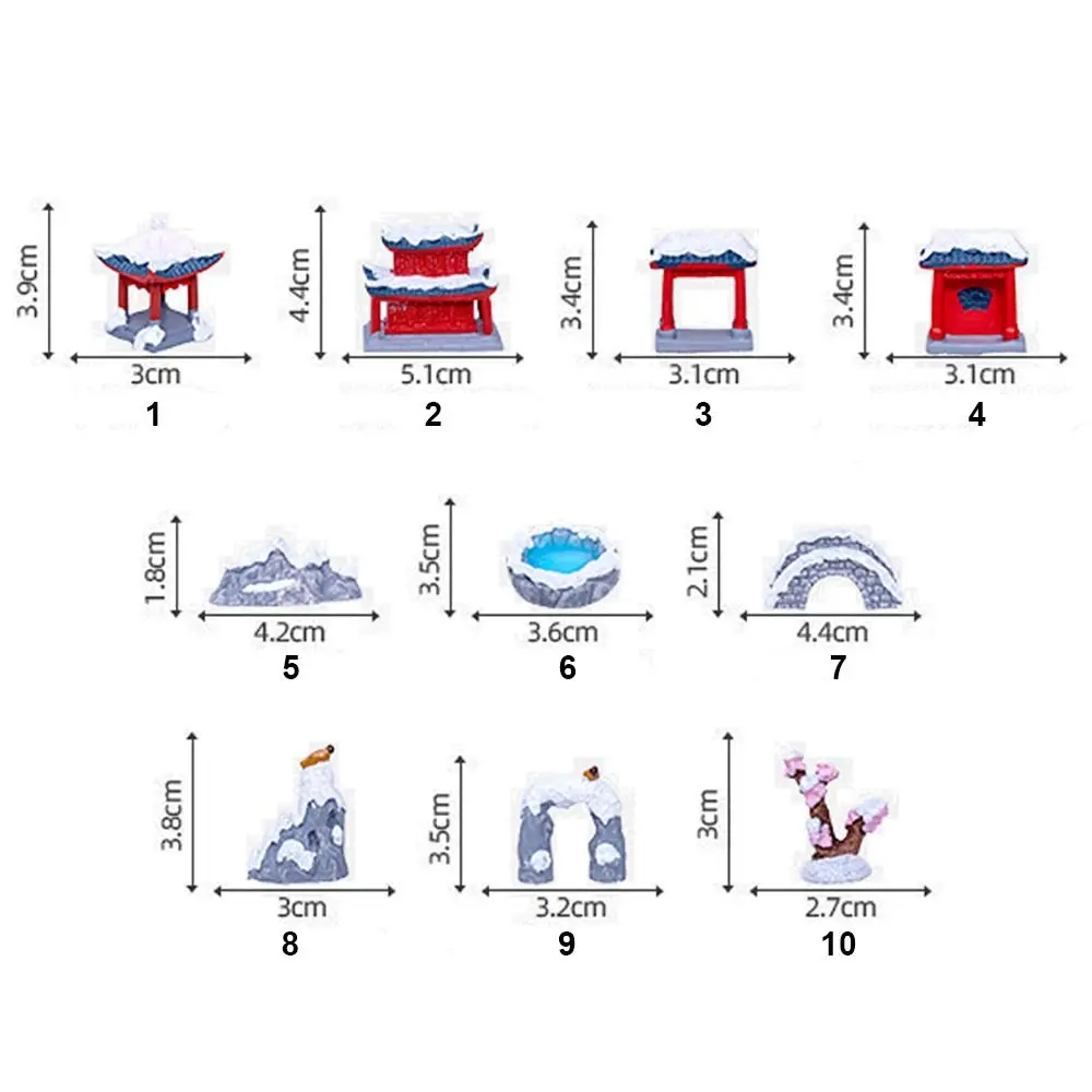 Многоцветные строительные фигурки в китайском стиле экологическая бутылка из