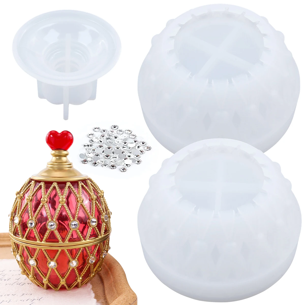 

Банка из смолы, 100 шт., стандартная многоразовая силиконовая форма с крышкой, гибкая антипригарная форма из смолы, силиконовая коробка для творчества