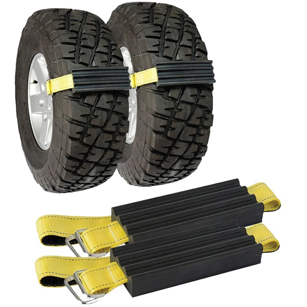 Anti-Skid Belt Snow Tire Chain Vehicle Recovery 22.5*8.5*3.5CM High Universality Fitment Non-Deformable Design