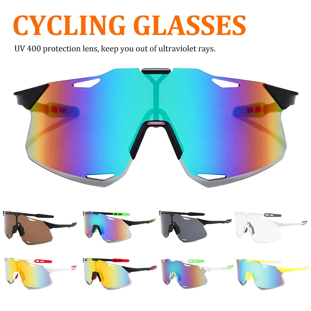 

Sports Men Sunglasses Road Bicycle Glasses Mountain Cycling Riding UV400 Protection Goggles Eyewear Ultra-Light Rimless Glasses