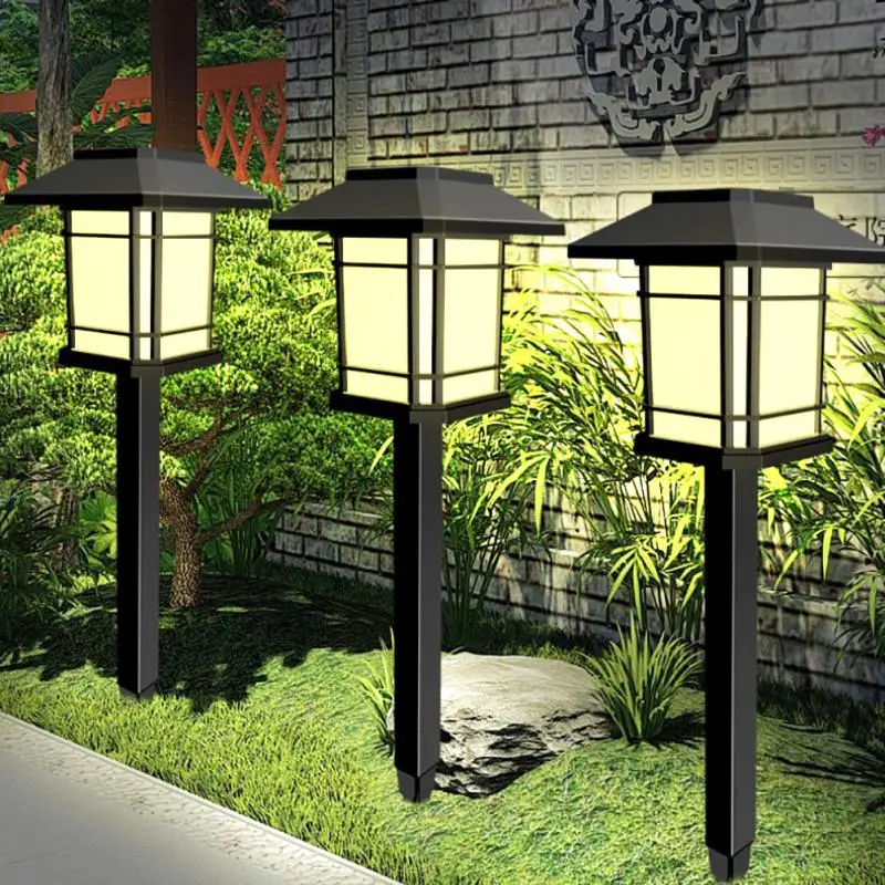 Solar Lamp Retro Lawn Lamps Garden Villa Plug-in Waterproof Light Decor Courtyard Aisle Landscape Outdoor Atmosphere Lighting