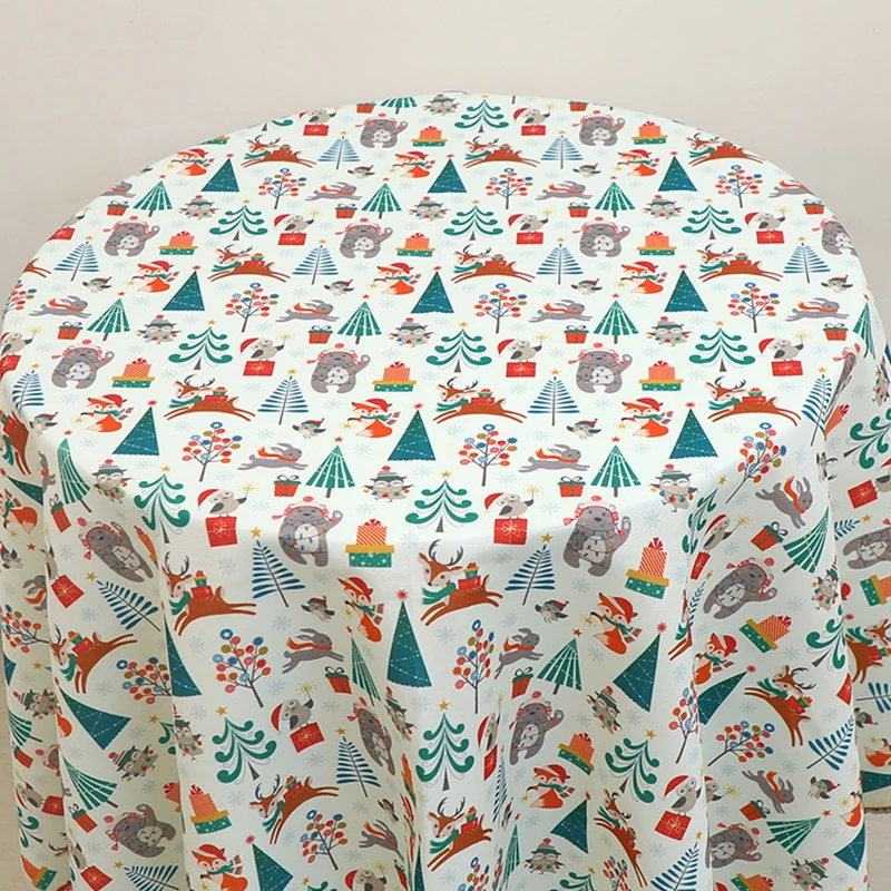 Ткань холщовая для дивана декоративная ткань с цифровым принтом черными цветами