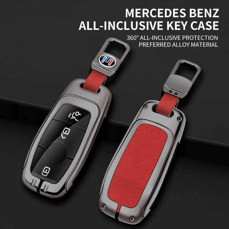 

Keychain Remote Car Key Case Cover Shell Fob For Mercedes Benz AMG GLA GLC GLS EQA EQC W203 W204 W206 W124 A C E S Class Type