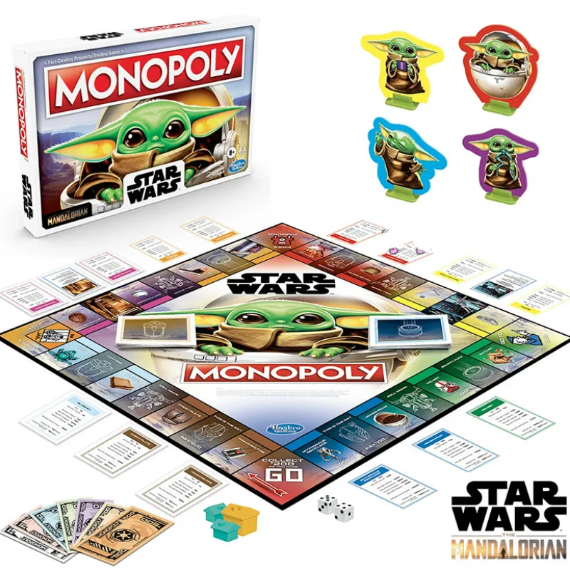 

Настольная игра Hasbro «Монополия», «Звездные войны», мандалорианская карточная игра, детские игрушки, Веселая игра для друзей и семьи, страте...