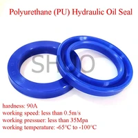 5 pcs un y type ring polyurethane pu hydraulic oil seal cylinder piston sealing ring gasket id24 25mm