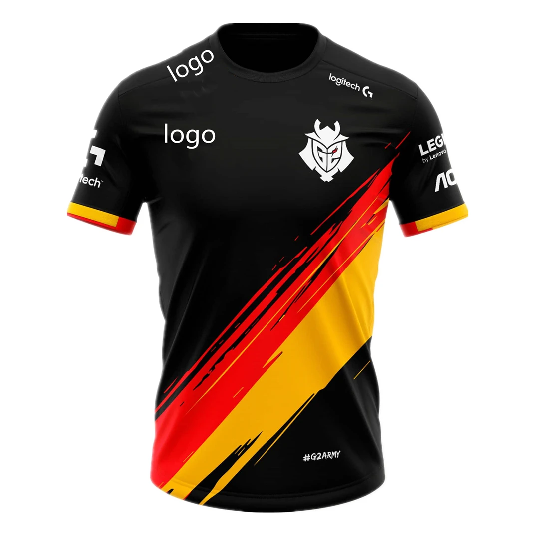 

G2 Spain Team Jersey G2 E-Sports Supporter T-Shirt League Of Legends Game G2 E-Sports Team Uniform Jersey Can Be Customized Top