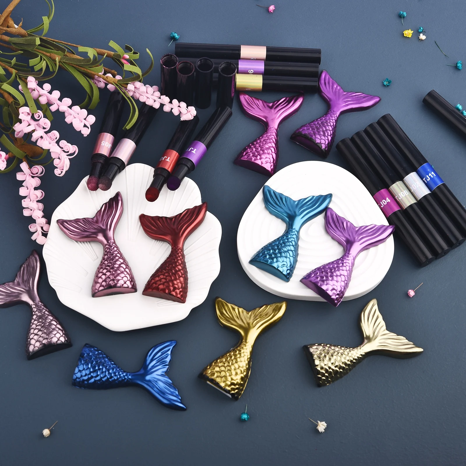 

Glitter Mirror Powder Air Cushion Magic Pen UV Epoxy Jewelry Tools Effect Chrome Pigment Powder Nail Decor DIY Crafts