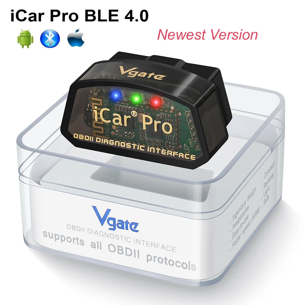 Фото Диагностический сканер Vgate OBD2 iCar Pro BT WIFI 4.0 (2025) для Android/iOS №4