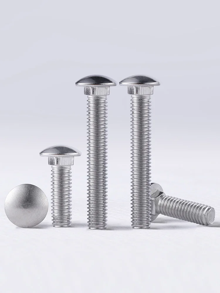 

Anmiy 304 большой болт каретки из нержавеющей стали, полукруглая Шейная полка, винт с плоской головкой, квадратный M4m5m6m8m12