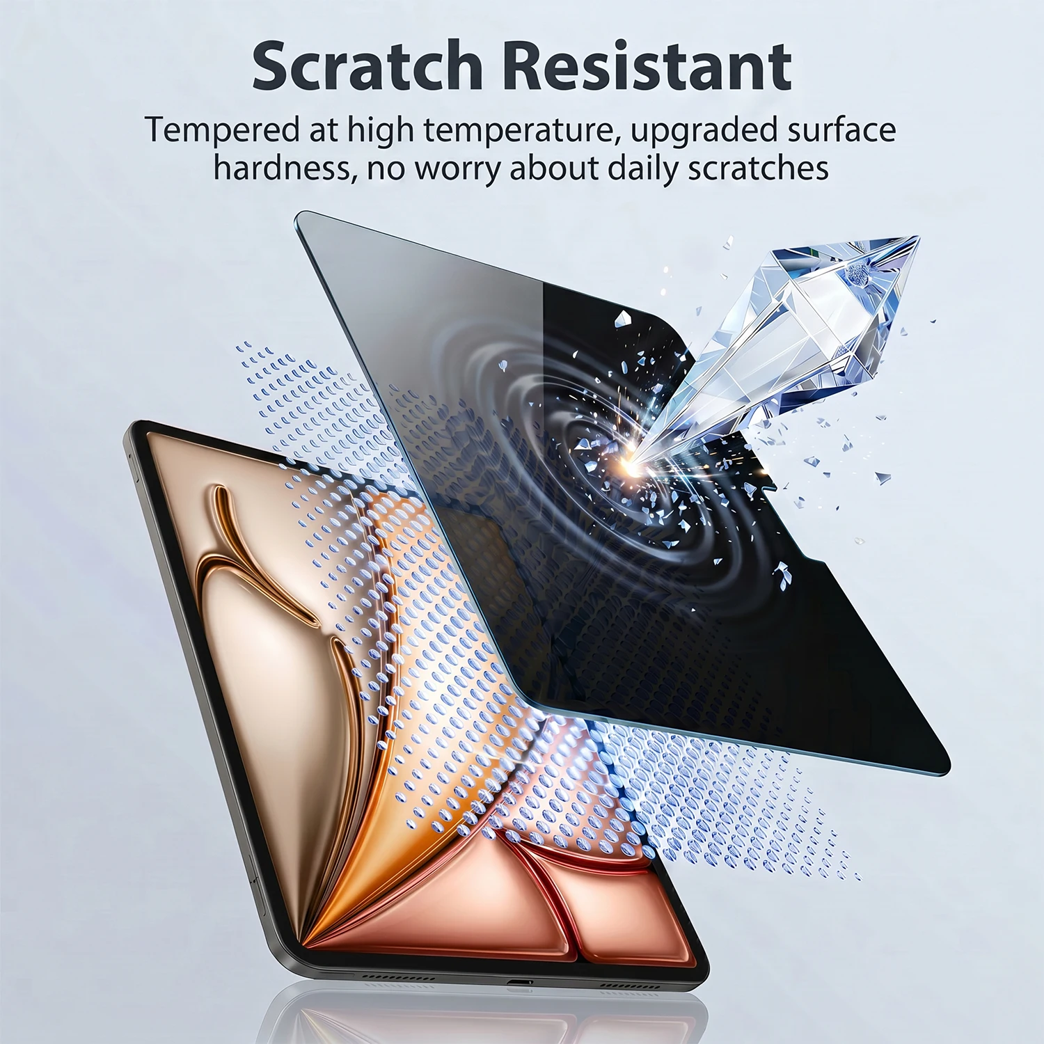 Фото 360 °   Защитное стекло Privacy Tempered Glass для iPad A16 Air 11-го поколения M4 M3 M2 5 4 Pro 11 13 M5 12.9 10 9 10-го поколения Mini 7 6 №3