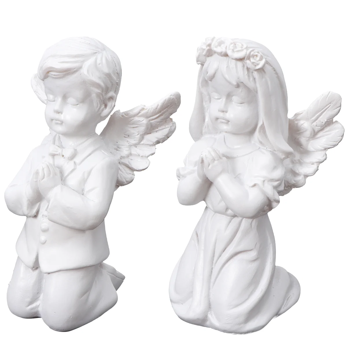 

Angel Statue Figurine Sculpture Garden Figurines Cherub Cupid Statues Memorial Model Guardian Angels Fairy Resin Baby Ornaments
