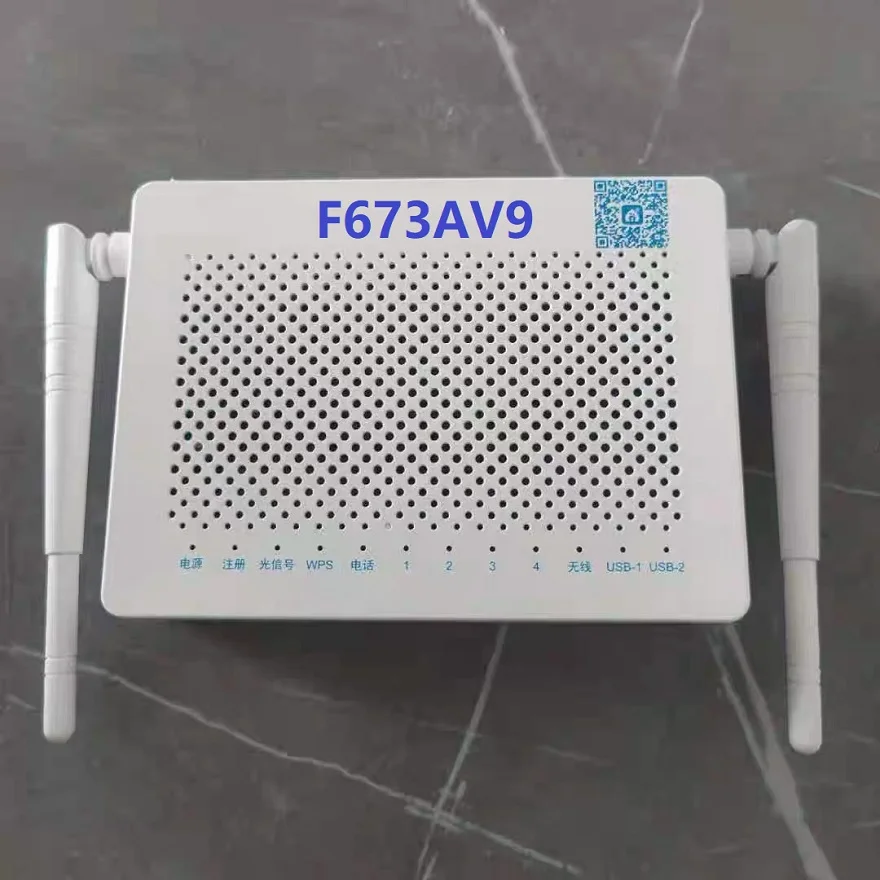 

8PCS F673AV9 Dual Band 4ge+1tel+1usb+Ac 5G WiFi onu Gpon English firmware Fiber modem network router OLT USED