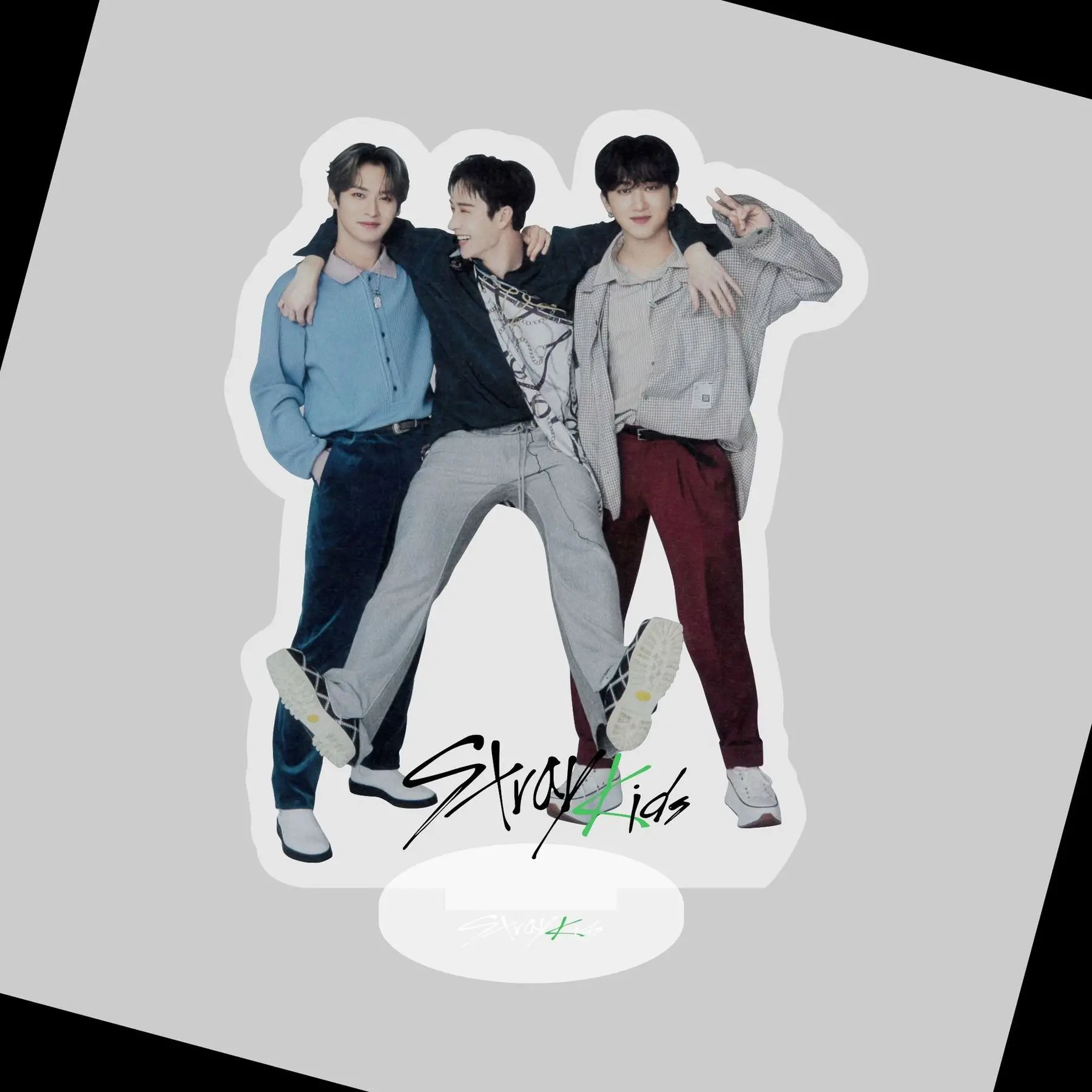 

Wholesale KPOP Stray Kids New Acrylic Doll Stand Model Double Sided HD Printing Stand Table Decoration Collections Fan Gifts HAN