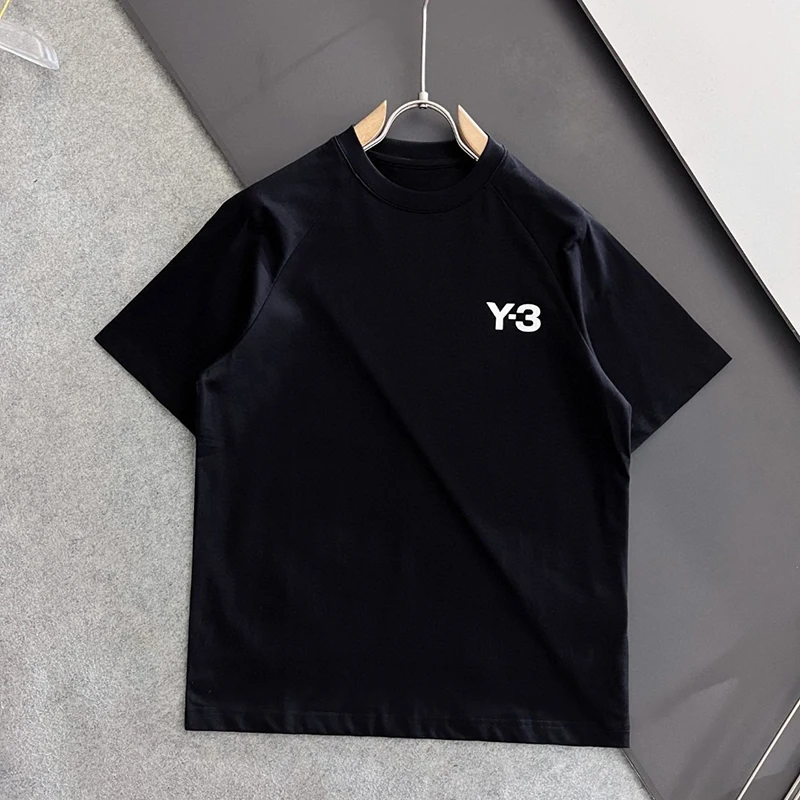 

Y3 Yohji Yamamoto T-shirt 23SS Summer Loose Fitting Mesh Double Layer Y-3 Alphabet Print Short Sleeved Casual Top Men and women