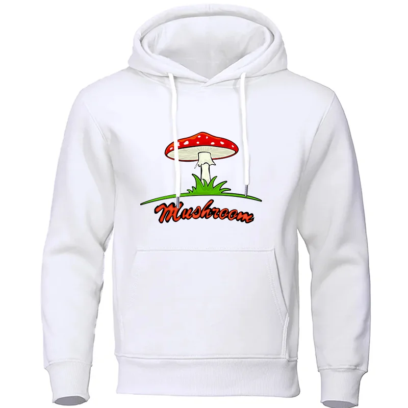 

Mushroom Printing For Men's Casual Fashion Luxury Brand Hoodies Spring/Autumn Loose Pullover Versatile Comfortable Coat S-4XL