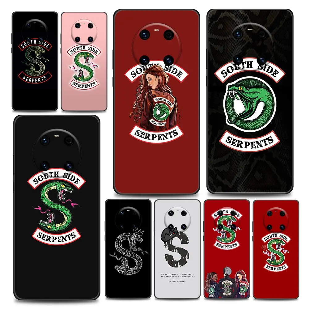 

Riverdale South Side Serpents Snake Phone Case for Huawei Y6 Y7 Y9 2019 Y5p Y6p Y8s Y8p Y9a Y7a Mate 10 20 40 Pro Soft Silicone