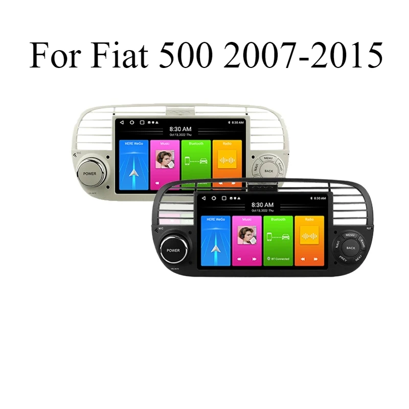 Android 13 для Fiat 500 2007-2015 радио мультимедиа беспроводной Apple Carplay стерео 2 Din экран