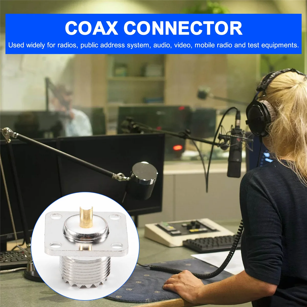 UHF SO-239 гнездовой разъем квадратная форма припой чашка коаксиальный для