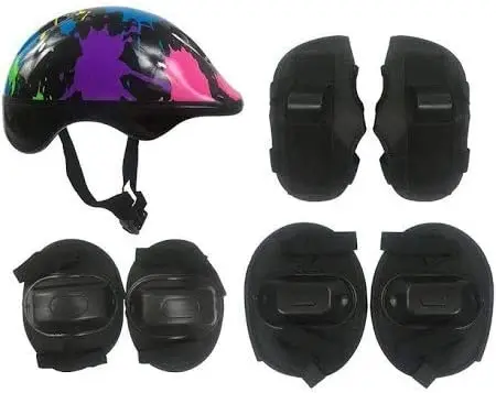 

Kit de Proteção Capacete, Joelheira, Cotoveleira e Munhequeira Radical Plus Infantil Preto - Dmr5488