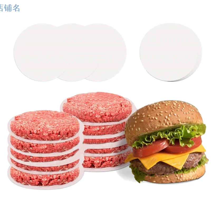 

50/100pcs Round Hamburger Pressure Meat Paper Oil Blotting Paper Oven Grill Sheet Patty Separation Paper Kitchen Tools